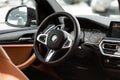 MOSCOW, RUSSIA - FEBRUARY 05, 2022. BMW X3 G01, interior view
