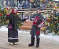 Costume performance on Shrovetide festivities - dances and songs