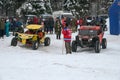 ATV vehicle at the starting position Royalty Free Stock Photo