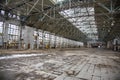 Abandoned workshop of the aircraft factory. Moscow