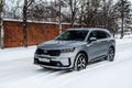 MOSCOW, RUSSIA - FEBRUARY 7, 2021 Kia Sorento Fourth generation MQ4.