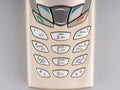 MOSCOW, RUSSIA-February 23, 2022: An old Nokia mobile phone closeup . Buttons are visible Royalty Free Stock Photo
