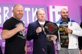 Moscow, Russia. February 20, 2020. Press conference dedicated to the fight for the title between Sergey Kharitonov and Fernando
