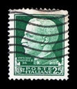 Effigy of King Vittorio Emanuele III to the left, 25 Lires, Imperial Series serie, circa 1929