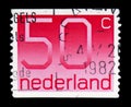 Numeral, 50 Dutch cents, Figure type 