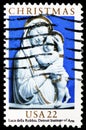 Genoa Madonna, Enameled Terra-Cotta by Luca Della Robbia, Christmas serie, circa 1985