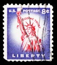 Statue of Liberty (1875), Liberty Island, New York City, serie, circa 1954 Royalty Free Stock Photo