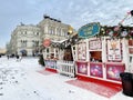 Moscow, Russia, February, 11, 2024. The Sweet Churros Pavilion at the New Year\'s Fair on Red Square