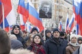 Thousands rally in Moscow to commemorate slain opposition leader before election