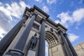 Historic Moscow Triumphal Gate, Russia Royalty Free Stock Photo