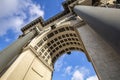 Historic Moscow Triumphal Gate, Russia Royalty Free Stock Photo