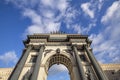 Historic Moscow Triumphal Gate, Russia Royalty Free Stock Photo