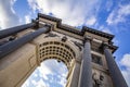 Historic Moscow Triumphal Gate, Russia Royalty Free Stock Photo