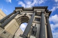 Historic Moscow Triumphal Gate, Russia Royalty Free Stock Photo