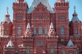 MOSCOW/RUSSIA-04.03.2019: Moscow - Fragment State Historical Museum at Red Square