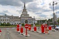 MOSCOW, RUSSIA - 17.06.2015. Free Parking near Kazansky railway station