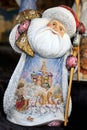 The Jolly Russian Santa with a Painting of Troika and St. Basil