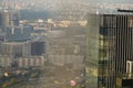 Moscow, Russia, High rise buildings of Moscow business center Moscow - city. Top view of Moscow city skyline Royalty Free Stock Photo