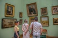 Interior of The State Tretyakov Gallery in Moscow Royalty Free Stock Photo