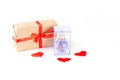 MOSCOW, RUSSIA - JAN 7, 2021: Eclat Lanvin perfume bottle valentine's gift