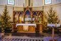 Altar of the Cathedral of Saints Peter and Paul as a fragment of the interior. Royalty Free Stock Photo