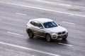 BMW X3 g01 car model on the street in motion