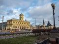 MOSCOW, RUSSIA - JANUARY 1, 2020: The Building Of The Leningrad Railway Station In Moscow