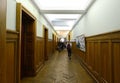 Corridor of the Faculty of Geography in the main building of Moscow State University on Sparrow Hills