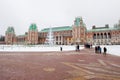 The grand palace in Tsaritsyno museum and park reserve.