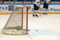 Hockey pucks at the gate a Royalty Free Stock Photo