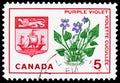 New Brunswick, Purple Violet, Provincial Emblems serie, circa 1965