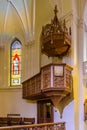 The Pulpit of the Cathedral of saints Peter and Paul as a fragment of the interior. Starosadsky per, 7/10