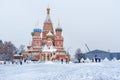 Saint Basil`s Cathedral on Red Square in winter. Moscow. Russia Royalty Free Stock Photo