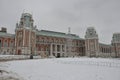 Sights of Moscow. Grand Tsaritsyno Palace in winter. Tsaritsyno - Palace Museum and Reserve Park in Moscow Russia