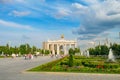 Arch of main entrance to the Exhibition of Achievements of the People\'s Economy, VDNH