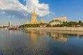 Facade of the hotel Ukraine. Moscow, Russia Royalty Free Stock Photo