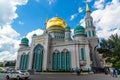 Moscow, Russia - July 21. 2017. Cathedral Mosque in sunny day Royalty Free Stock Photo