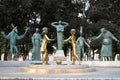Moscow, Russia - July 24, 2008: Children Are the Victims of Adult Vices is a group of bronze sculptures created by Russian artist Royalty Free Stock Photo