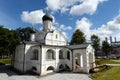 The Church of the Conception of St. Anne in the nature-landscape park `Zariadye` in the center of Moscow Royalty Free Stock Photo