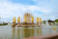 Fountain Friendship of Peoples or Friendship of Nations of the USSR on VDNKH in Moscow