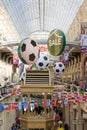 Moscow, Russia. Decoration of the city for the World Cup 2018 Royalty Free Stock Photo