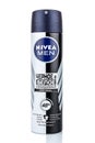 Moscow, Russia - July 22, 2020: NIVEA Men Black and White Original antiperspirant invisible antibacterial in a aerosol metal