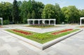 Northern Moscow River Station public park, Moscow, Russia Royalty Free Stock Photo