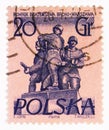 Polish-Soviet brothers-in-arms, Warsaw Monuments serie, circa 1955