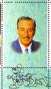 Postage stamp printed in Somalia shows Walt Disney, Mickey Mouse serie, circa 2004