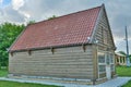 Replica of wooden house of tsar Peter the Great from Holland, at the Kolomenskoe museum-reserve in Moscow