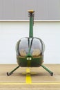 MOSCOW, RUSSIA - July 21, 2014:Robinson R44 is four-seat light helicopter. One of world's most popular helicopters with twin Royalty Free Stock Photo