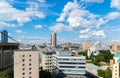 Moscow, Russia - July 24. 2017. Top view of Meshchansky district Royalty Free Stock Photo