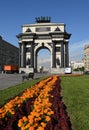 Triumphal arch in Moscow to celebrate the victory over Napoleon