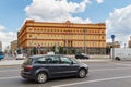 Moscow, Russia - June 02, 2019: Building of KGB on Lubyanka Square in Moscow. Architecture of the historical center of Moscow Royalty Free Stock Photo